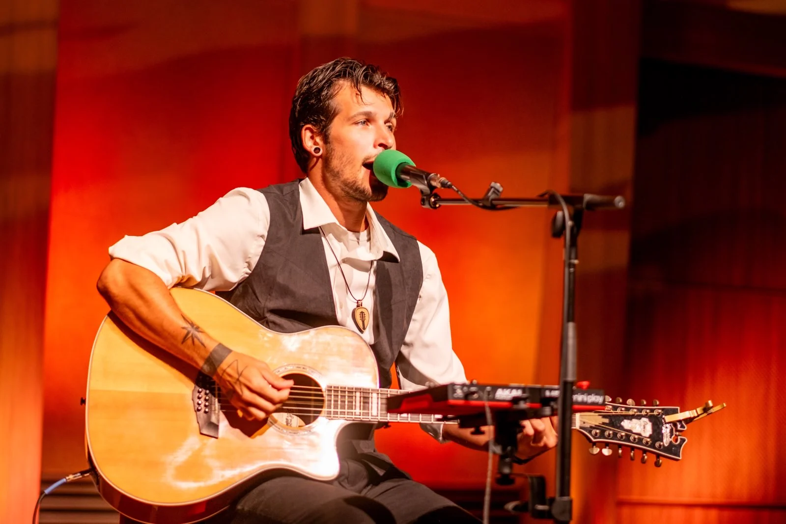 Josh Payne on stage