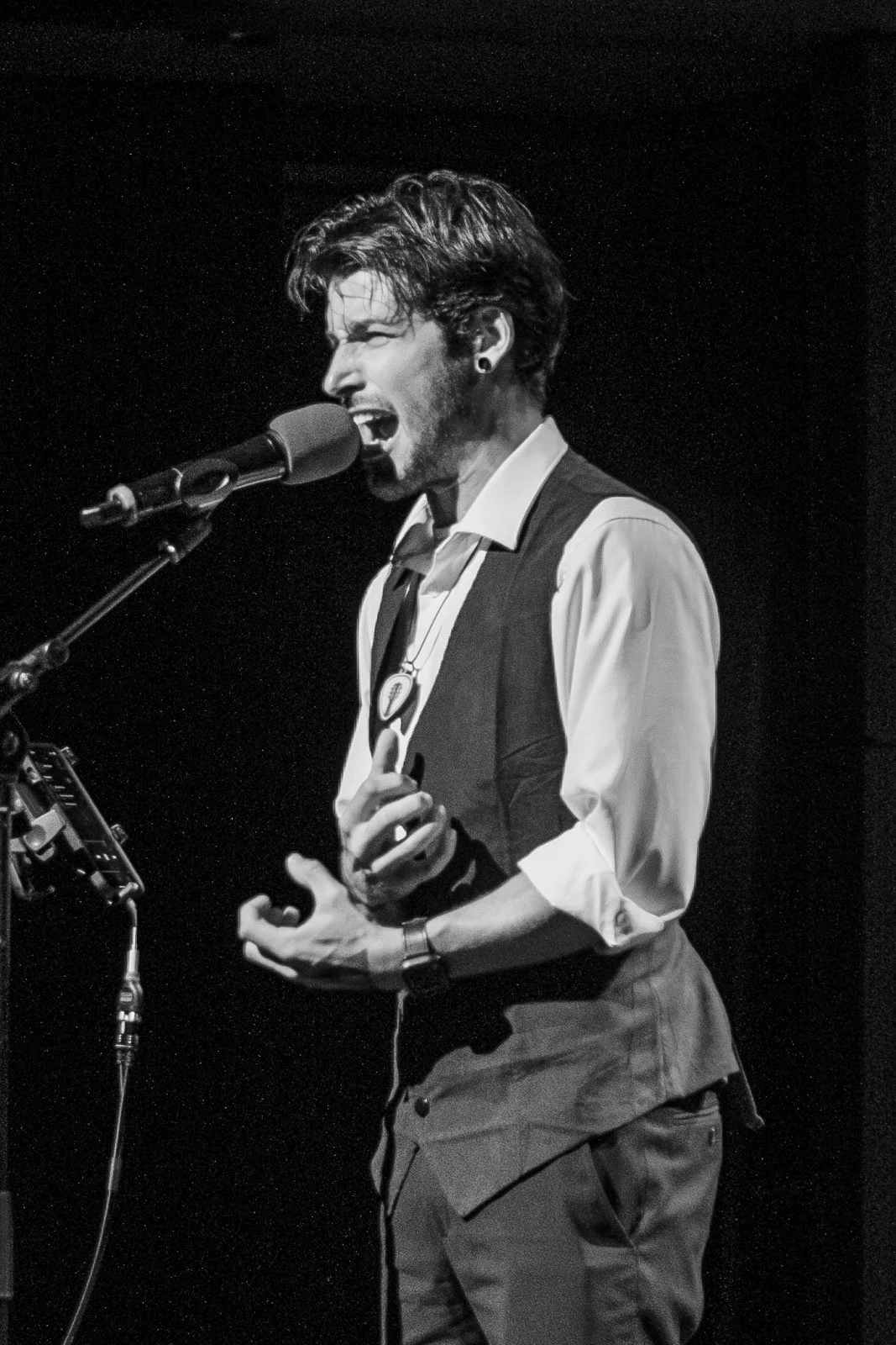 On stage